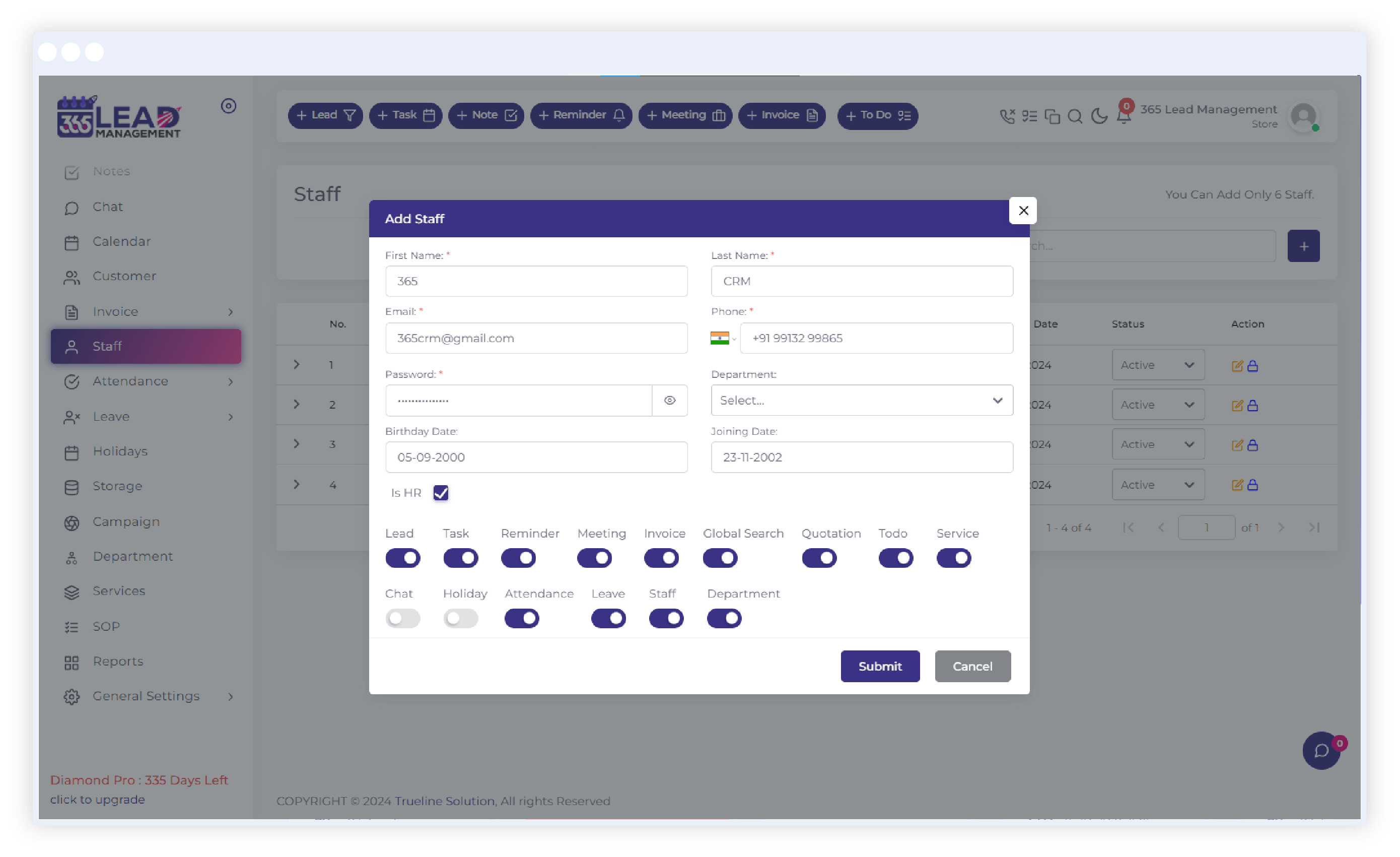 staff data management system