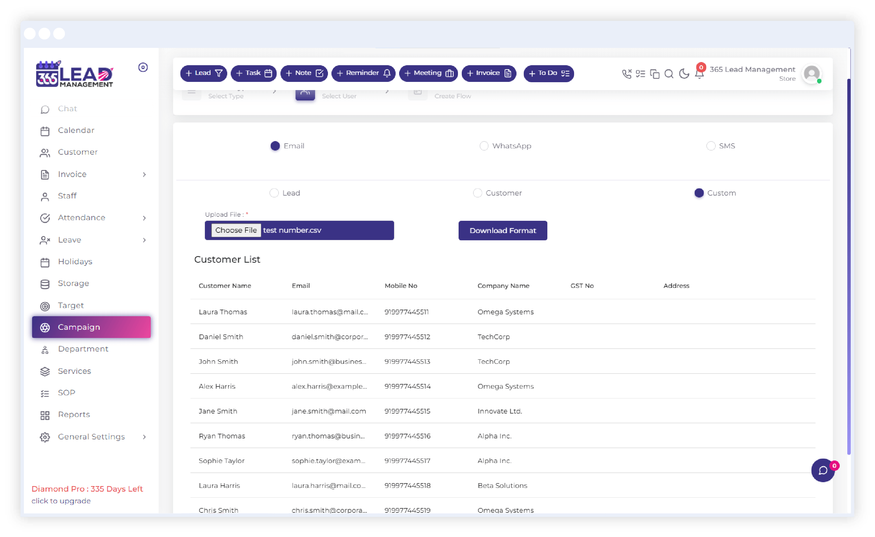 Create Campagin & Channel in 365 CRM